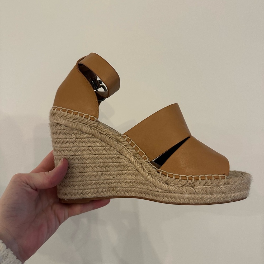 Tan Wedge Sandals